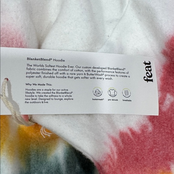 Feat Sunset Lover BlanketBlend Crop Hoodie Size XL NWT - Picture 4 of 12